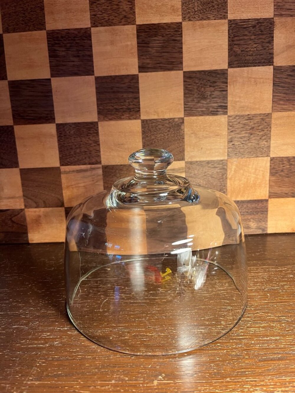 Clear Glass Cheese Dome Cloche A934